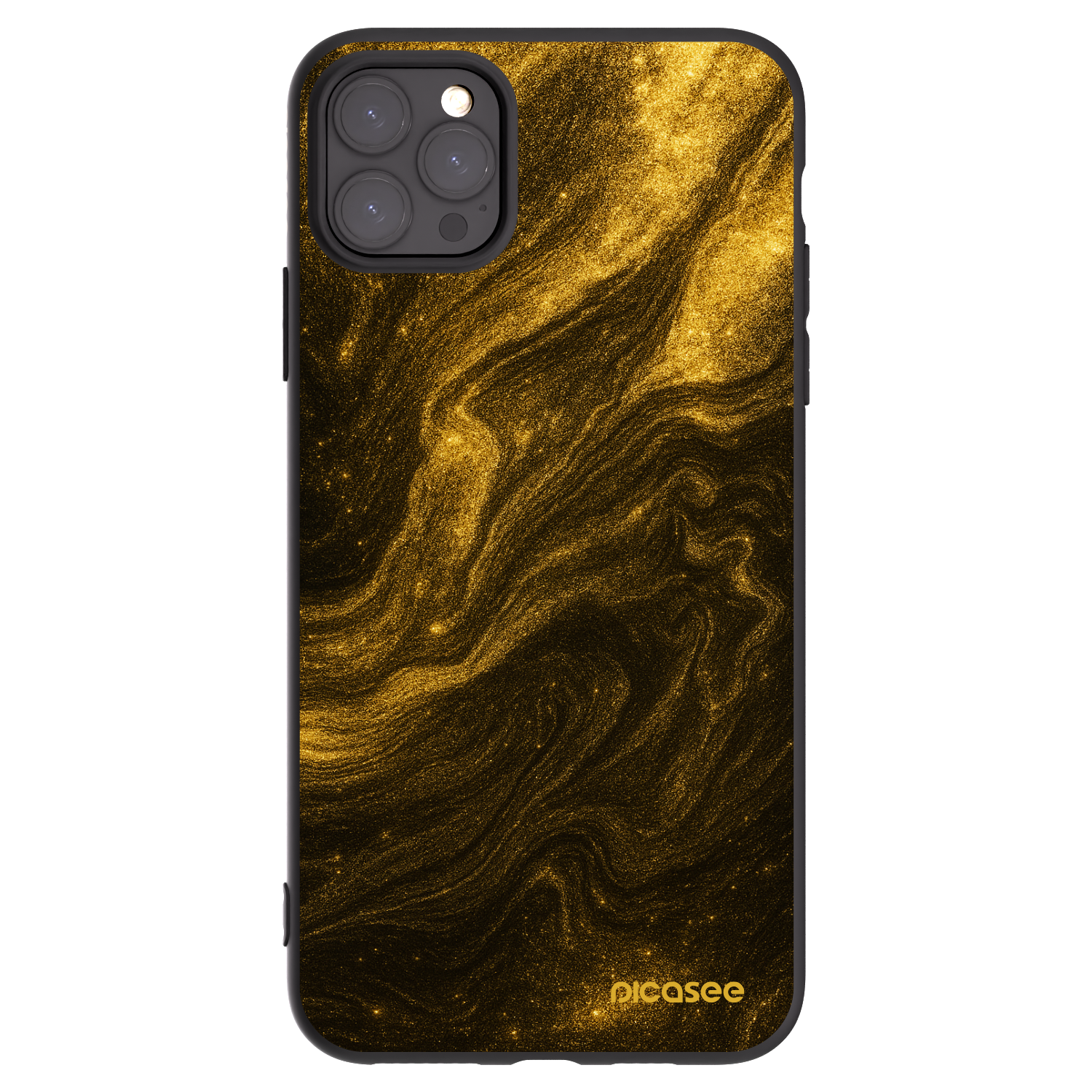 Picasee silikonowe czarne etui na Apple iPhone 11 Pro Max - Black