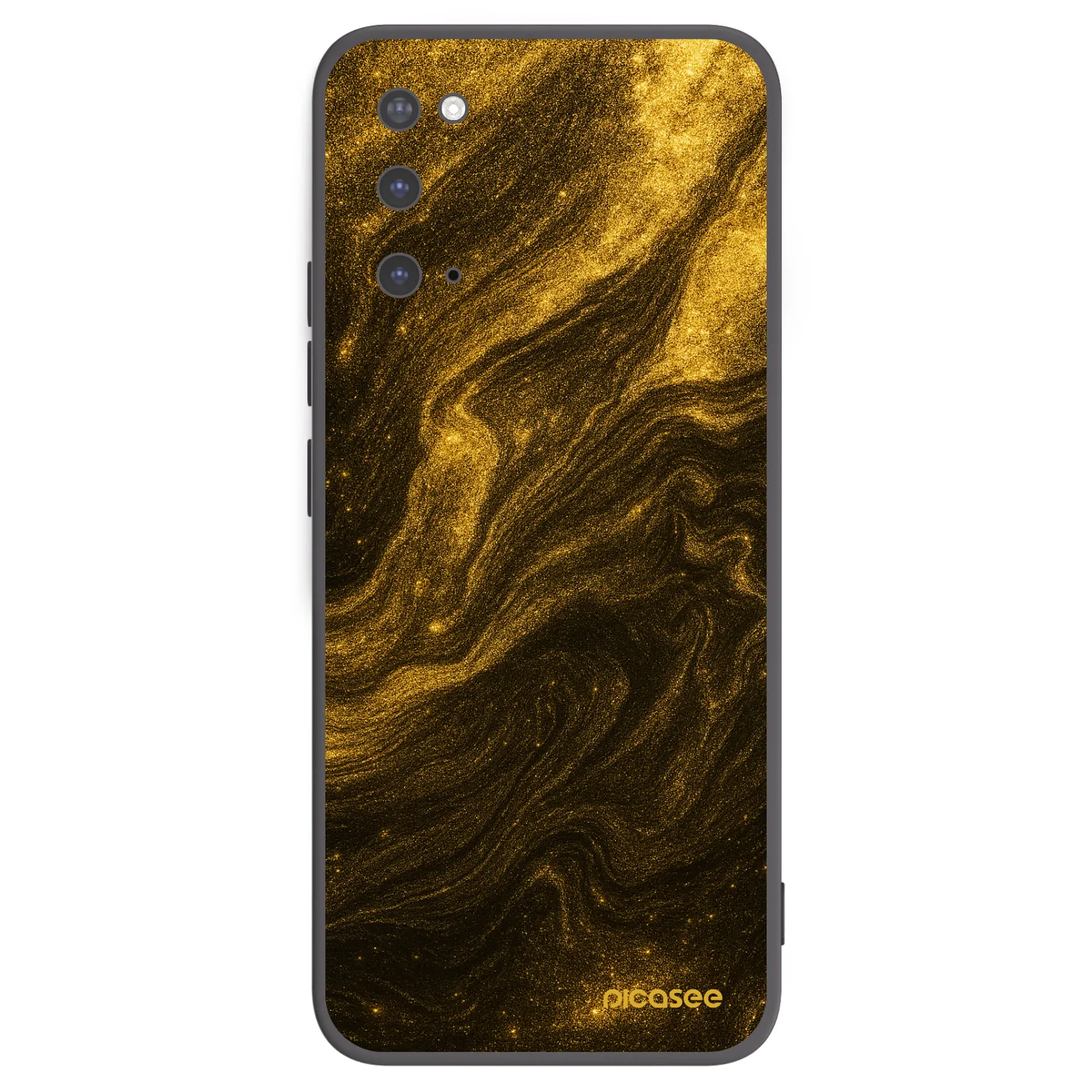 Picasee silikonowe czarne etui na Samsung Galaxy S20 G980F - Black