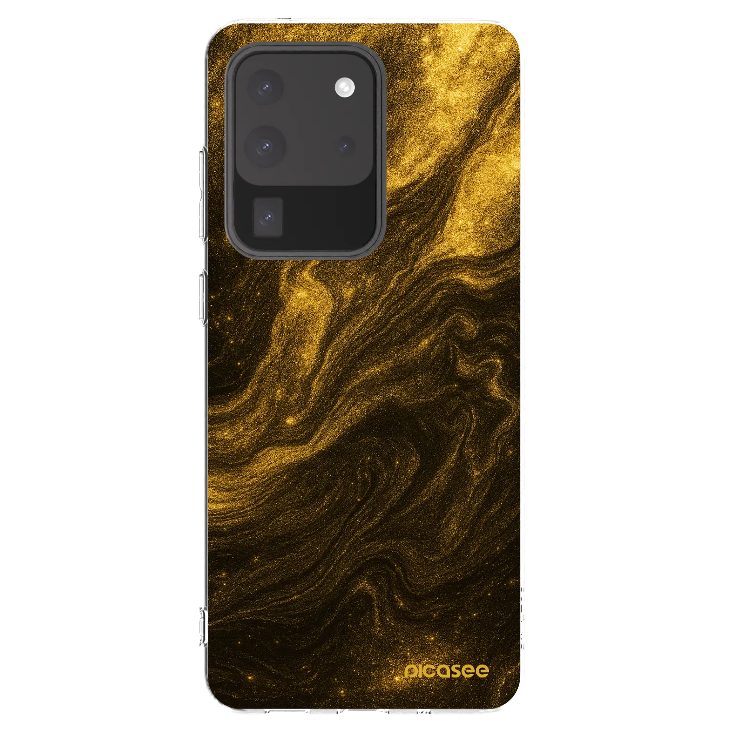 Picasee silikonowe przeźroczyste etui na Samsung Galaxy S20 Ultra 5G G988F - Black
