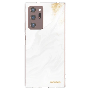 Picasee silikonowe przeźroczyste etui na Samsung Galaxy Note 20 Ultra - White