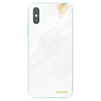 Picasee silikonowe przeźroczyste etui na Xiaomi Redmi 9A - White