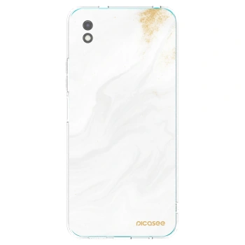 Picasee silikonowe czarne etui na Xiaomi Redmi 9A - White