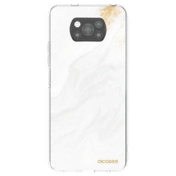 Picasee silikonowe czarne etui na Xiaomi Poco X3 - White
