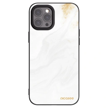 Picasee silikonowe czarne etui na Apple iPhone 12 Pro Max - White