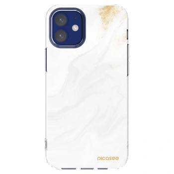 Picasee silikonowe przeźroczyste etui na Apple iPhone 12 mini - White