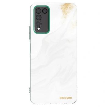 Picasee silikonowe przeźroczyste etui na Honor 10X Lite - White