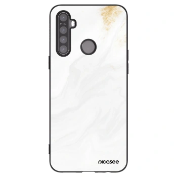 Picasee silikonowe czarne etui na Realme 5 - White
