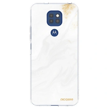 Picasee silikonowe przeźroczyste etui na Motorola Moto G9 Play - White