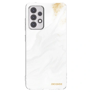 Picasee silikonowe przeźroczyste etui na Samsung Galaxy A52 5G A525F - White