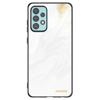 Picasee silikonowe czarne etui na Samsung Galaxy A72 A725F - White