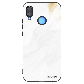 Picasee silikonowe czarne etui na Huawei P20 Lite - White