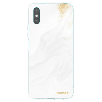 Picasee silikonowe przeźroczyste etui na Xiaomi Redmi 9AT - White