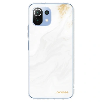 Picasee silikonowe przeźroczyste etui na Xiaomi Mi 11 Lite - White