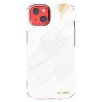 Picasee silikonowe przeźroczyste etui na Apple iPhone 13 - White