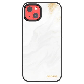 Picasee silikonowe czarne etui na Apple iPhone 13 - White