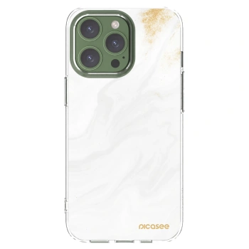 Picasee silikonowe przeźroczyste etui na Apple iPhone 13 Pro - White