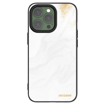 Picasee silikonowe czarne etui na Apple iPhone 13 Pro - White