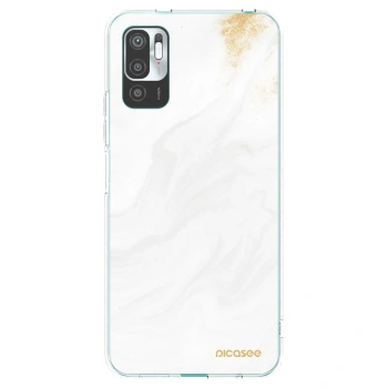 Picasee silikonowe przeźroczyste etui na Xiaomi Redmi Note 10 5G - White