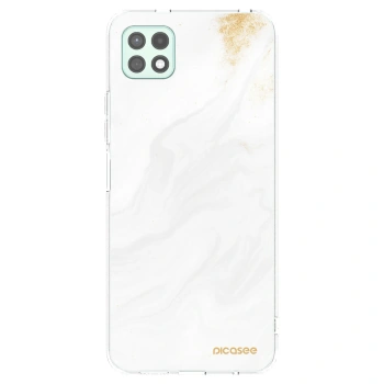 Picasee silikonowe przeźroczyste etui na Samsung Galaxy A22 A226B 5G - White