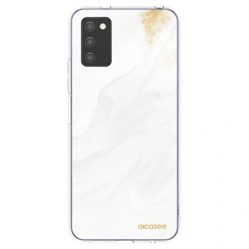Picasee silikonowe przeźroczyste etui na Samsung Galaxy A02s A025G - White