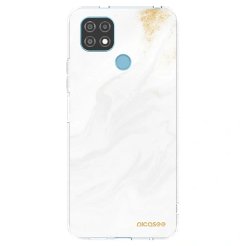 Picasee silikonowe przeźroczyste etui na Realme C21 - White