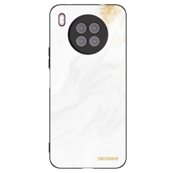 Picasee silikonowe czarne etui na Huawei Nova 8i - White