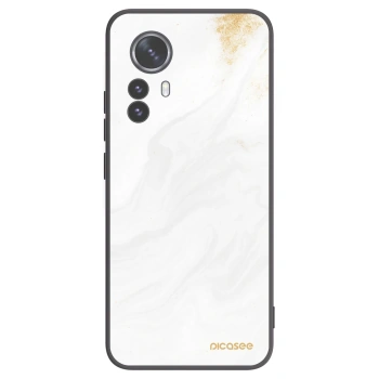 Picasee silikonowe czarne etui na Xiaomi 12 Pro - White