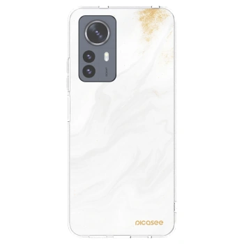 Picasee silikonowe przeźroczyste etui na Xiaomi 12 Pro - White