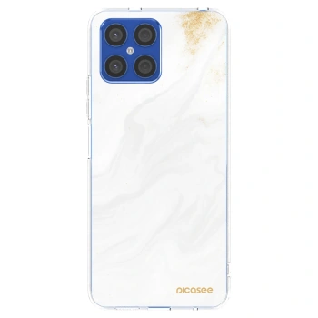 Picasee silikonowe przeźroczyste etui na Honor X8 4G - White