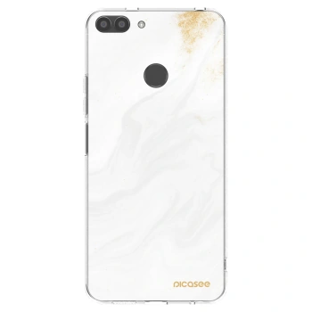 Picasee silikonowe przeźroczyste etui na Huawei P Smart - White