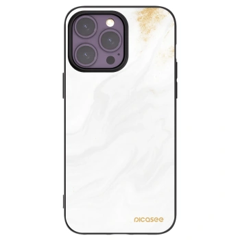 Picasee silikonowe czarne etui na Apple iPhone 14 Pro Max - White