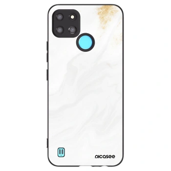 Picasee silikonowe czarne etui na Realme C21Y - White