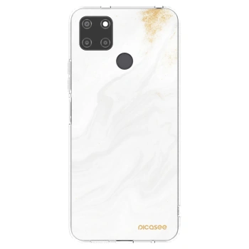 Picasee silikonowe przeźroczyste etui na Realme C21Y - White