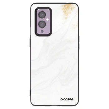 Picasee silikonowe czarne etui na OnePlus 9 - White
