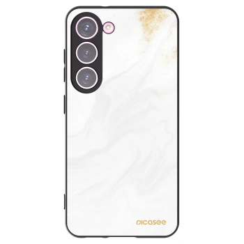 Picasee silikonowe czarne etui na Samsung Galaxy S23 5G - White
