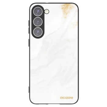 Picasee silikonowe czarne etui na Samsung Galaxy S23+ 5G - White