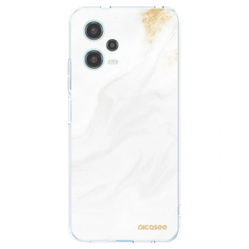 Picasee silikonowe przeźroczyste etui na Xiaomi Redmi Note 12 5G - White
