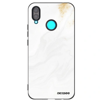 Picasee silikonowe czarne etui na Huawei Nova 3 - White