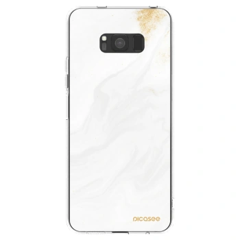Picasee silikonowe przeźroczyste etui na Samsung Galaxy S8 G950F - White
