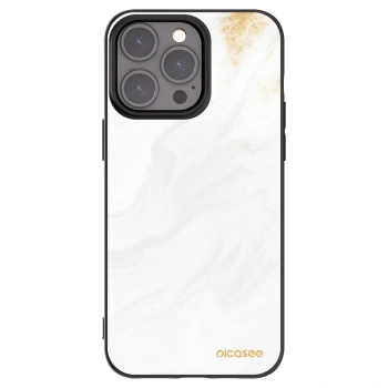 Picasee silikonowe czarne etui na Apple iPhone 15 Pro Max - White