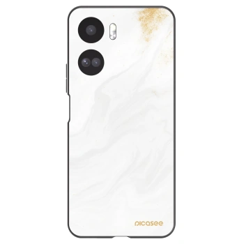 Picasee silikonowe czarne etui na Honor 90 Lite 5G - White
