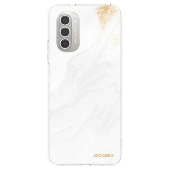Picasee silikonowe przeźroczyste etui na Motorola Moto G51 - White
