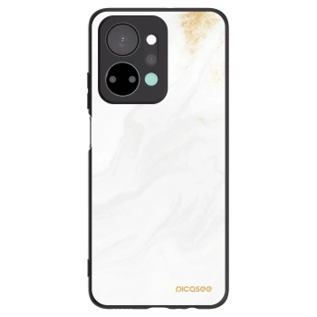 Picasee silikonowe czarne etui na Honor X7a - White