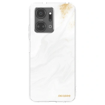 Picasee silikonowe przeźroczyste etui na Honor X7a - White