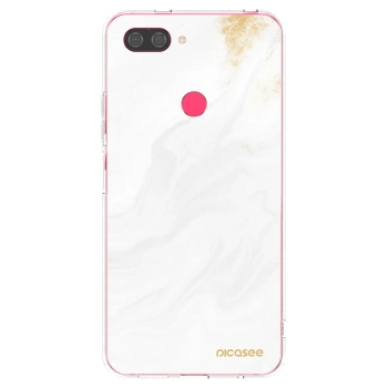 Picasee silikonowe przeźroczyste etui na Xiaomi Mi 8 Lite - White