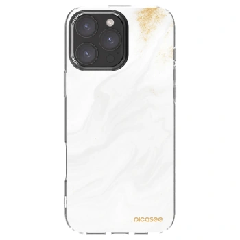 Picasee silikonowe przeźroczyste etui na Apple iPhone 16 Pro Max - White