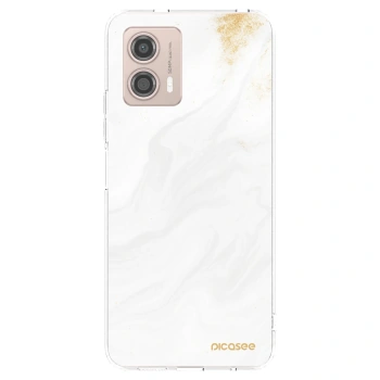 Picasee silikonowe przeźroczyste etui na Motorola Moto G53 5G - White