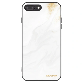 Picasee silikonowe czarne etui na Apple iPhone 7 Plus - White