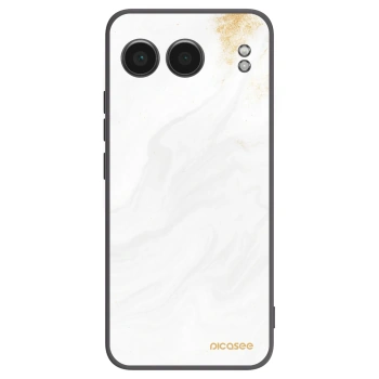 Picasee silikonowe czarne etui na OnePlus Nord 4 - White