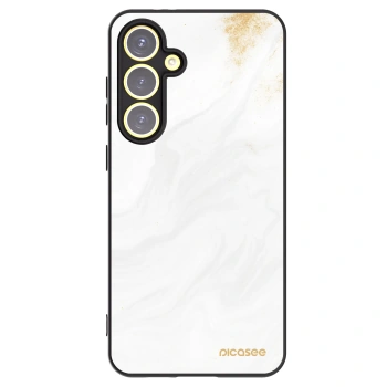 Picasee silikonowe czarne etui na Samsung Galaxy S24 FE S721B - White